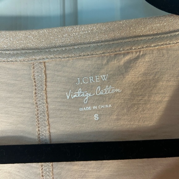 J. Crew Rose Gold Vintage Cotton T-Shirt Size Small - Picture 5 of 8